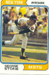 1974 Topps Baseball Cards      397     George Stone
